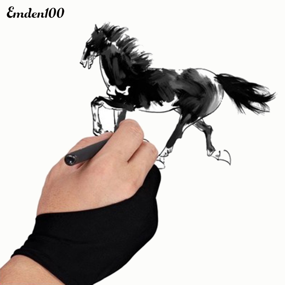 1 Găng Tay Hai Ngón Chống Bám Bẩn Cho Họa Sĩ Vẽ Tranh / Máy Tính Bảng