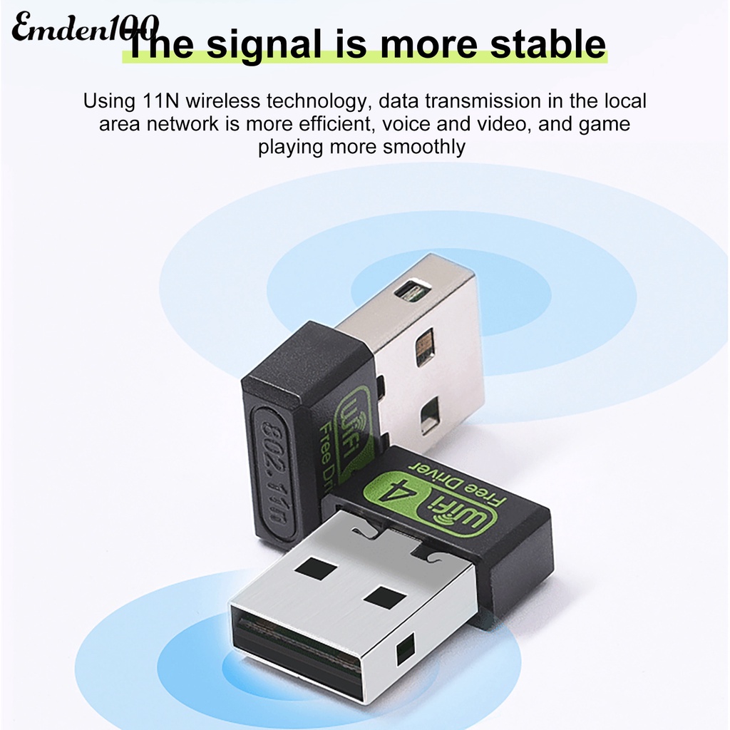 Thẻ Mạng Không Dây Tốc Độ Cao 150Mbps RTL8188 USB Kèm Ăng Ten Định Hướng Omni