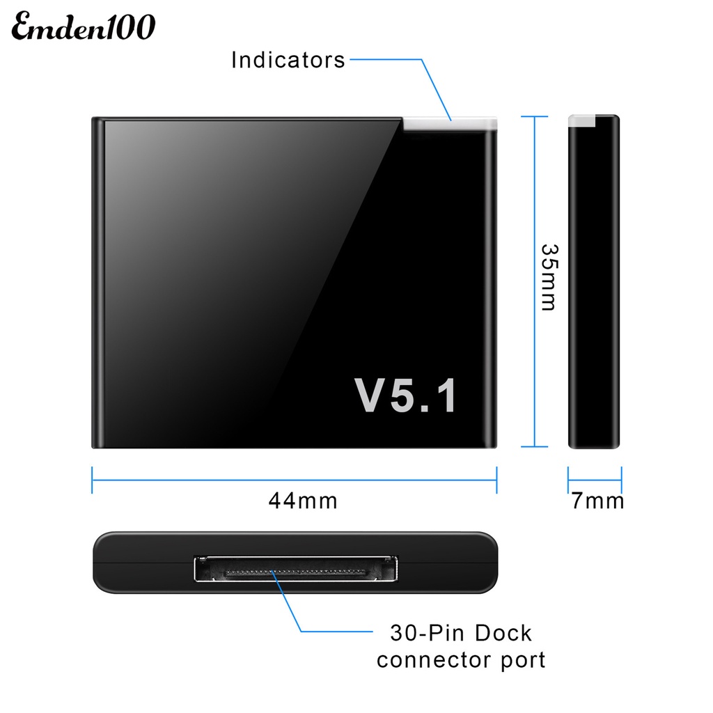 Thiết Bị Nhận Tín Hiệu Âm Thanh Bluetooth 30 Pin Cho Gia Đình