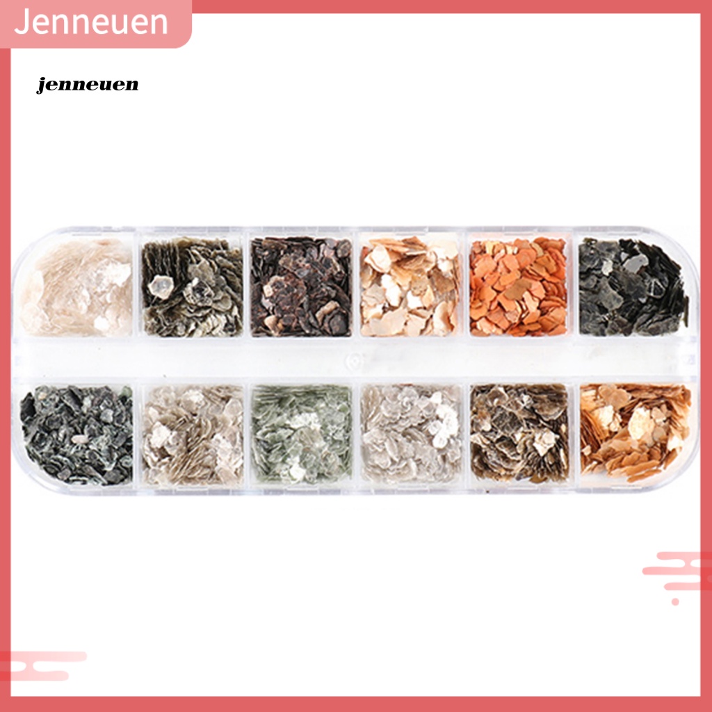 1 Hộp Sequin Hình Vỏ Sò Trang Trí Móng Nghệ Thuật