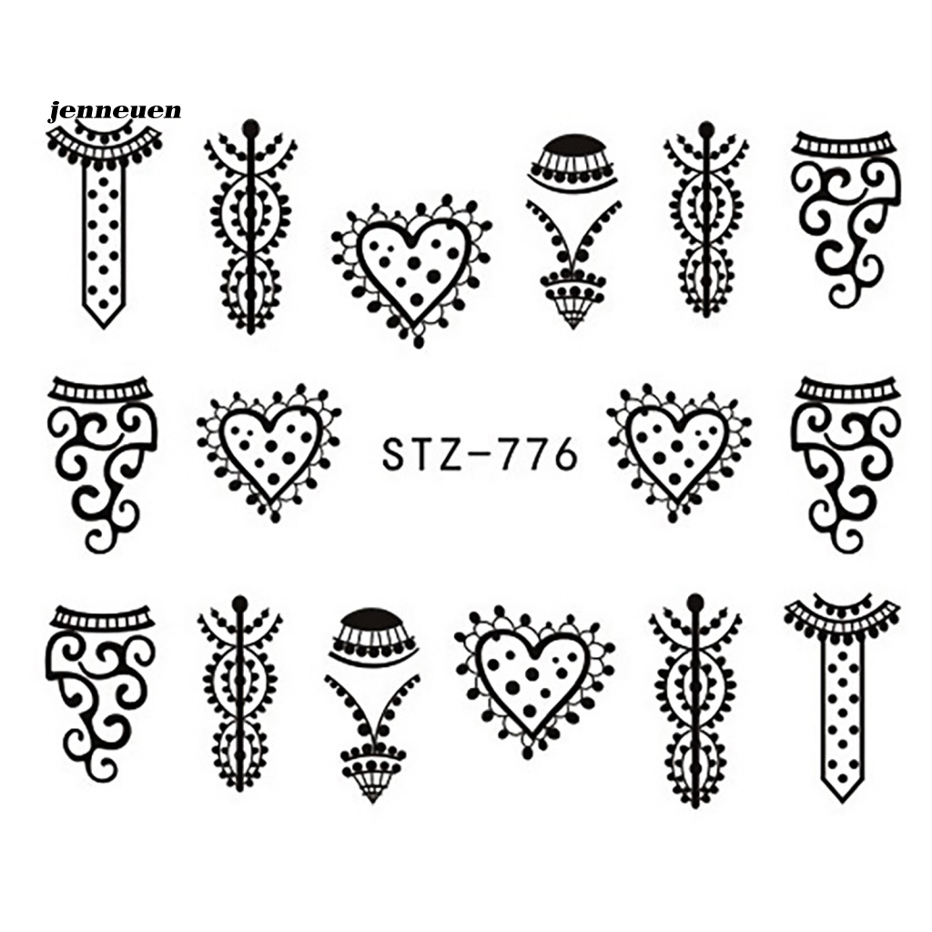 Miếng Dán Trang Trí Móng Tay An Toàn Màu Đen Thời Trang Dành Cho Salon