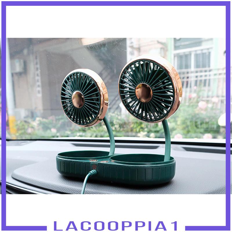 Quạt Làm Mát Hai Đầu Chống Trượt Trọng Lượng Nhẹ Bền Bỉ Dành Cho Bảng Điều Khiển Xe Hơi
