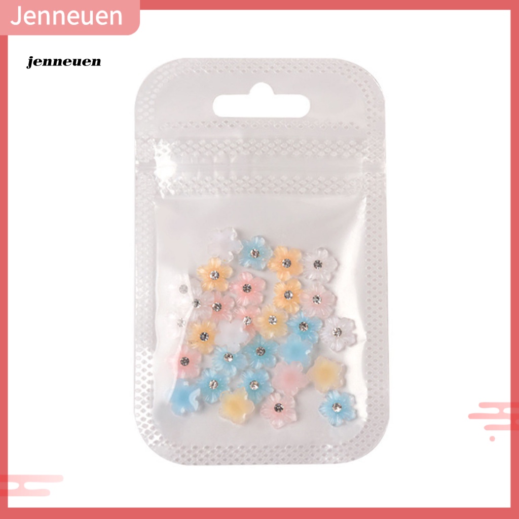 Set 30 Phụ Kiện Trang Trí Móng Tay / Điện Thoại Họa Tiết Hoa 3D Xinh Xắn