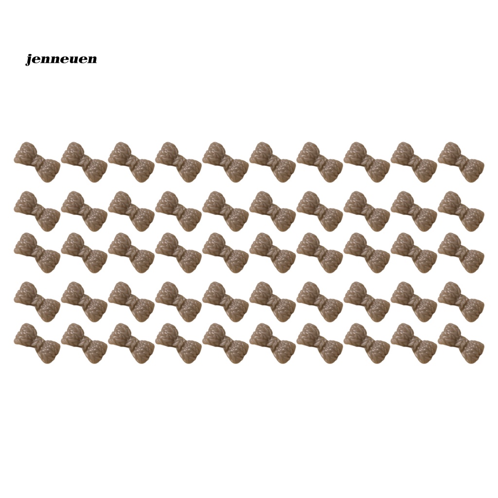 Bộ 50 Hạt Nơ 3D Bằng Nhựa Resin Trang Trí Móng Tay Nghệ Thuật