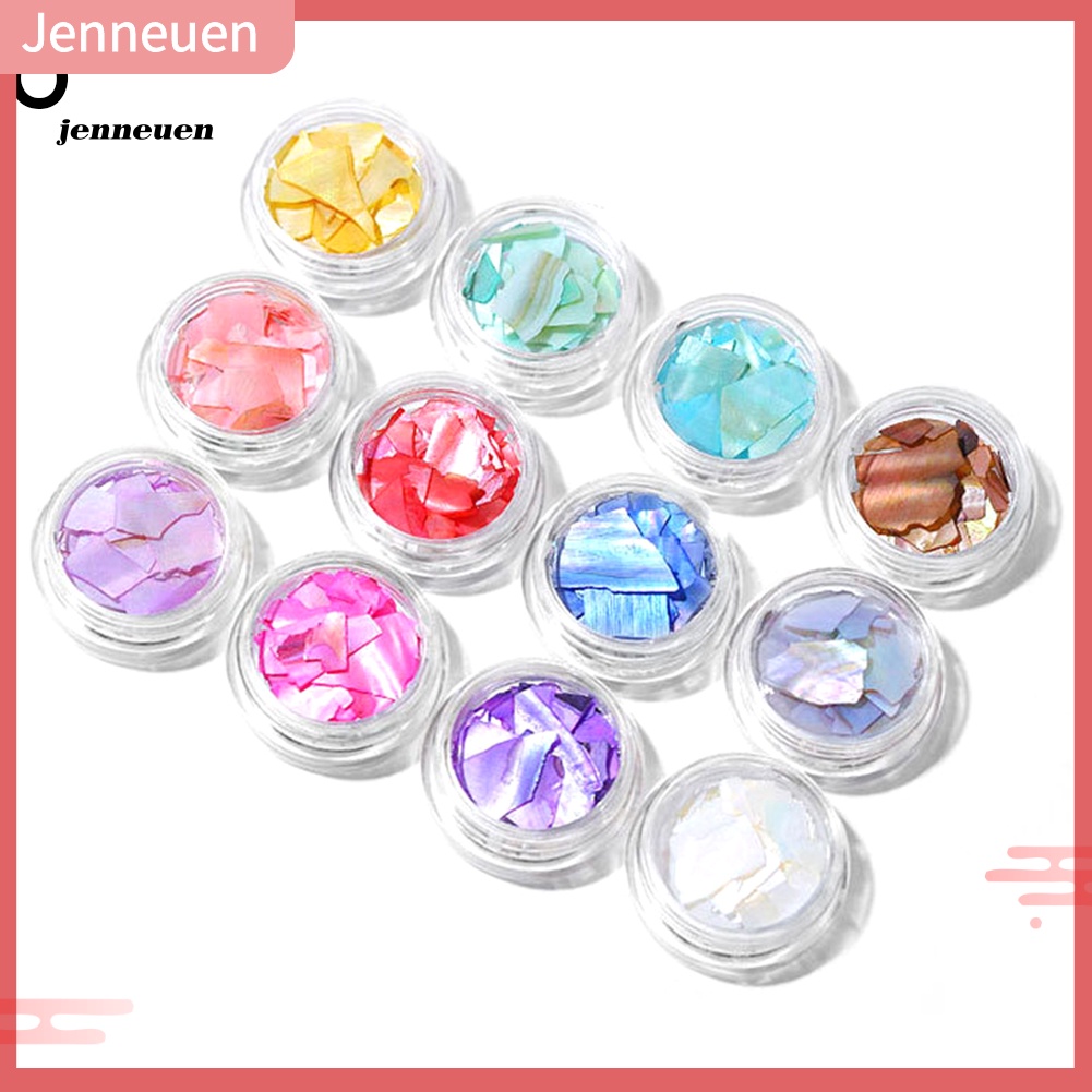 Set 12 Hộp Vỏ Sò Đính Trang Trí Móng Tay Nghệ Thuật