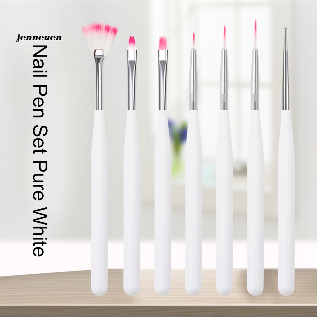 Set 7 Bút Vẽ Móng Nghệ Thuật Với Lông Cọ Mềm Mại Dành Cho Nữ