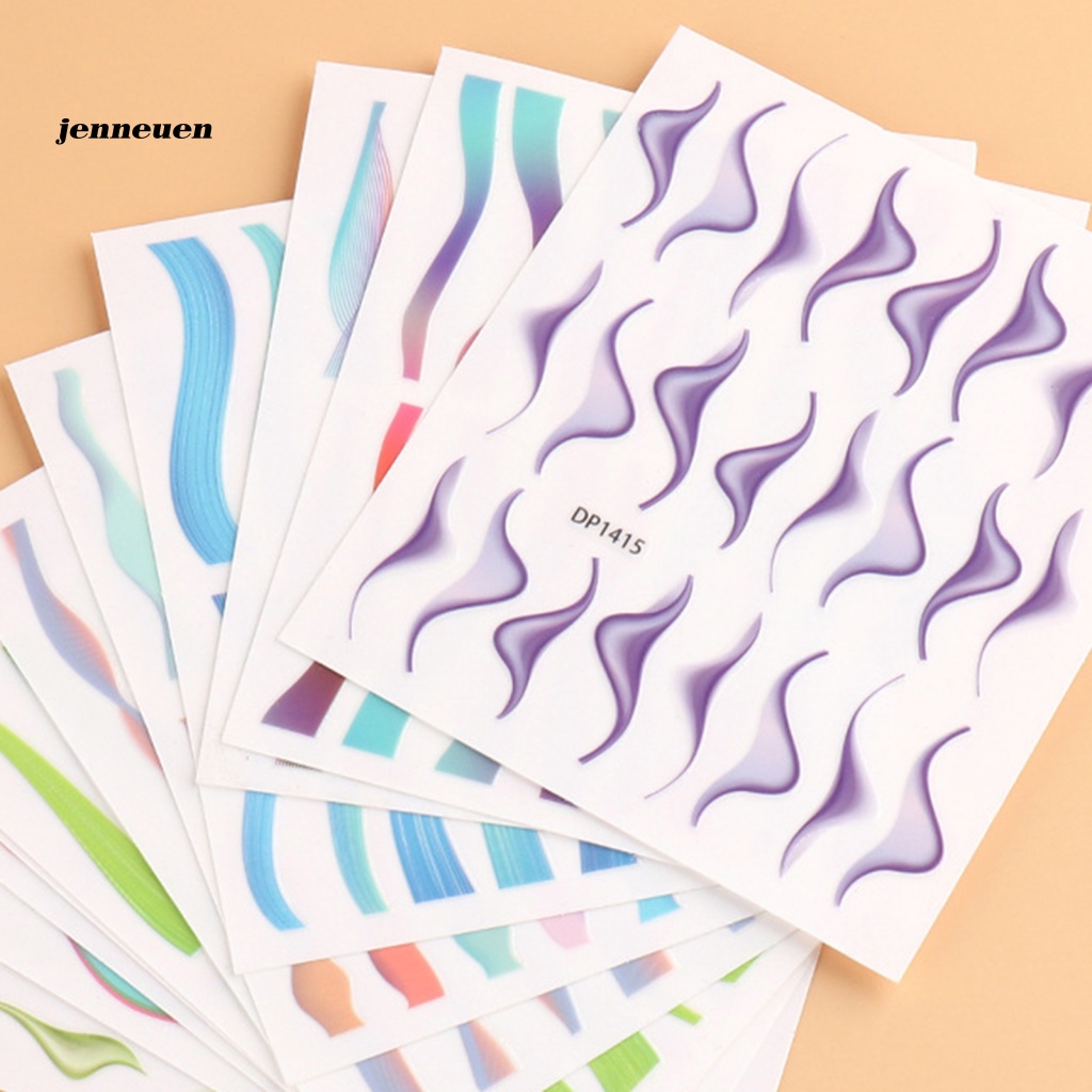 Miếng Dán Trang Trí Móng Tay Siêu Mỏng Họa Tiết Dập Nổi Xinh Xắn