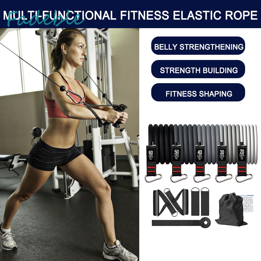 Set 11 Dây Kéo Đàn Hồi Hỗ Trợ Tập Yoga / Thể Hình