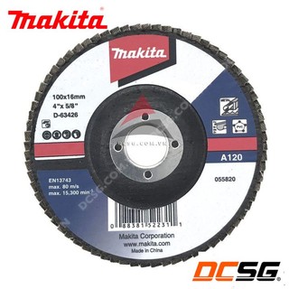 Đĩa nhám xếp 100x16mm độ hạt a120 makita d-63426 | dcsg