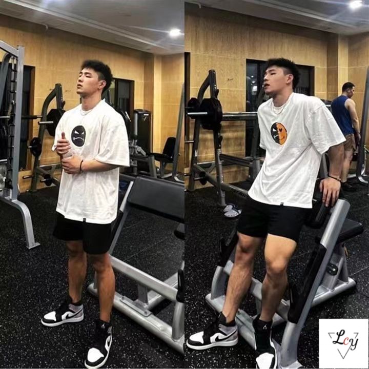 Hàng Có Sẵn Áo Thun Cotton Trơn Đính Kim Sa Mặt Cảm Xúc Thay Đổi Khuôn Mặt