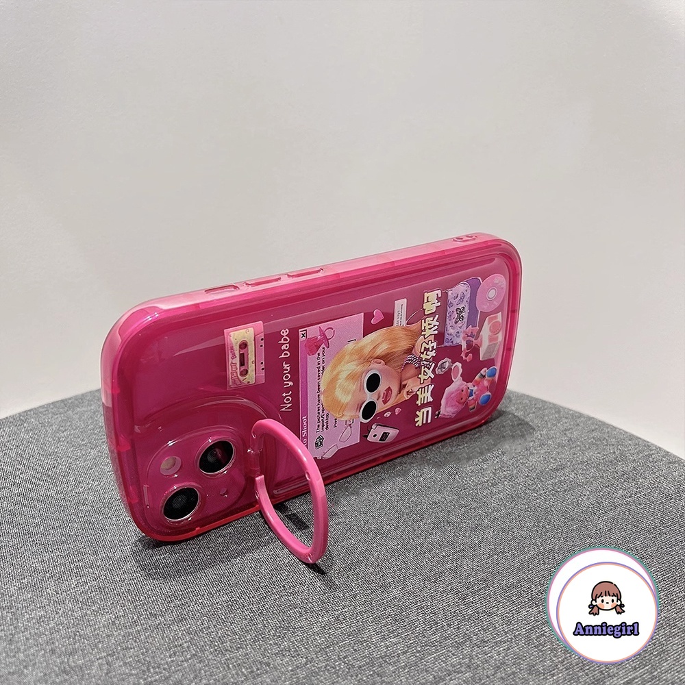 Ốp Điện Thoại Đệm Khí Chống Rơi Hình Hoa Hồng / Cô Gái Mỹ Cho iPhone 14 Pro Max 13 12 11 Pro Max 14plus