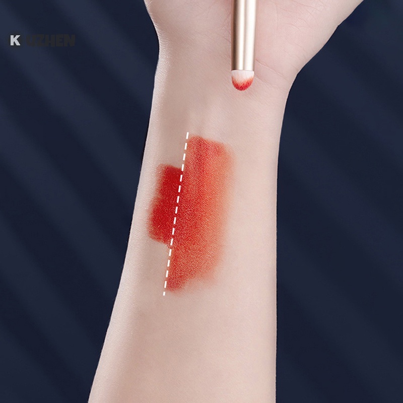 Kuzhen Cọ Tô Son Môi Đầu Tròn mini Có Nắp Đậy