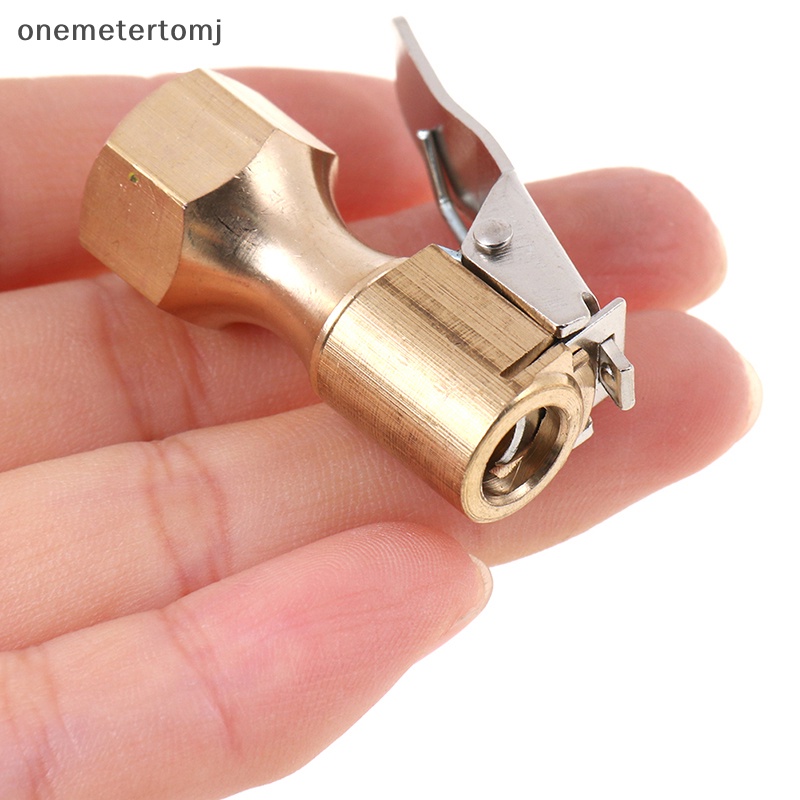 Onemetertomj Kẹp Van Bơm Lốp Xe Hơi Tự Động Bằng Đồng Thau 6 / 8mm