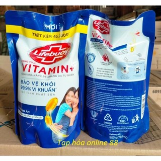 Sữa tắm Lifebuoy xanh chăm sóc da 800g / 1kg