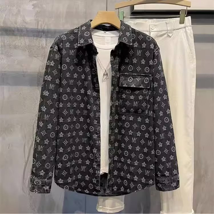 Áo Khoác Jean Dài Tay Có Cổ Thời Trang