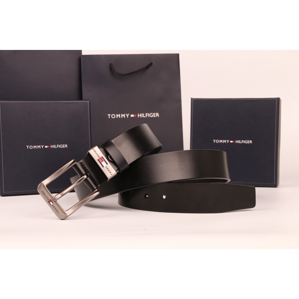 Tommy hilfiger thắt lưng mỏng dây đeo thắt lưng bằng da thật thời trang blogger xu hướng thắt lưng ghim khóa thắt lưng nam và nữ đồng quê
