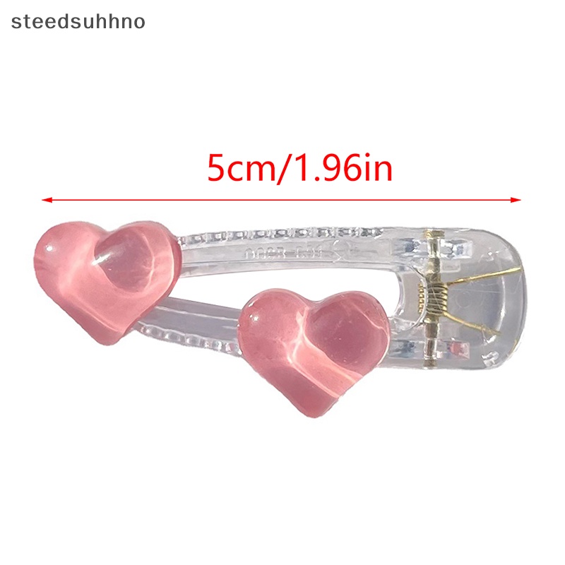 1 Kẹp Tóc Mái Trong Suốt Hình Trái Tim Dễ Thương Cho Bạn Gái hhno