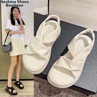 Xăng đan Đế Dày Mềm Quai Chéo Thời Trang Hàn Quốc Dành Cho Nữ