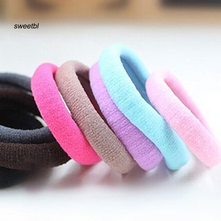 Set 10 Dây Cột Tóc Co Giãn Không Đường May Giá Đỡ