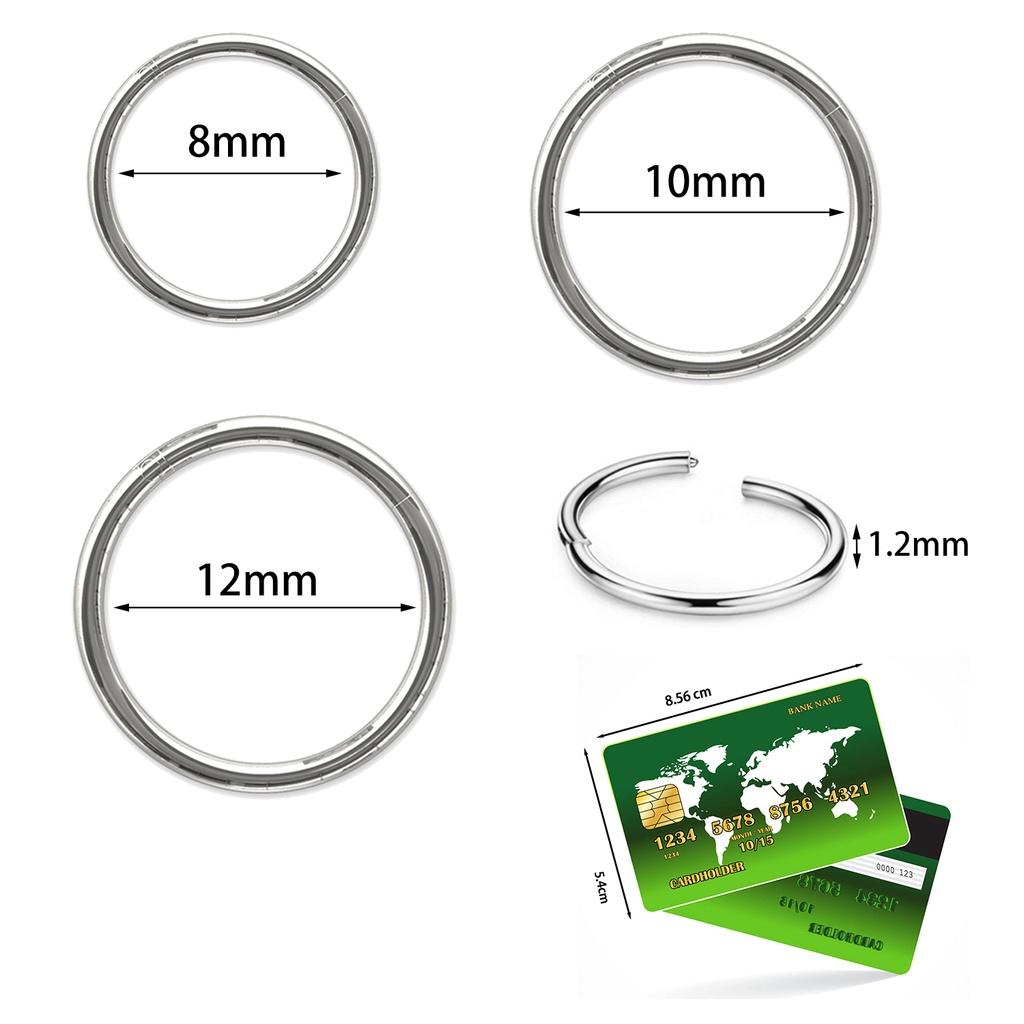 Khuyên Mũi / Môi / Tai Bằng Thép Không Gỉ Thời Trang Cá Tính Cho Nữ