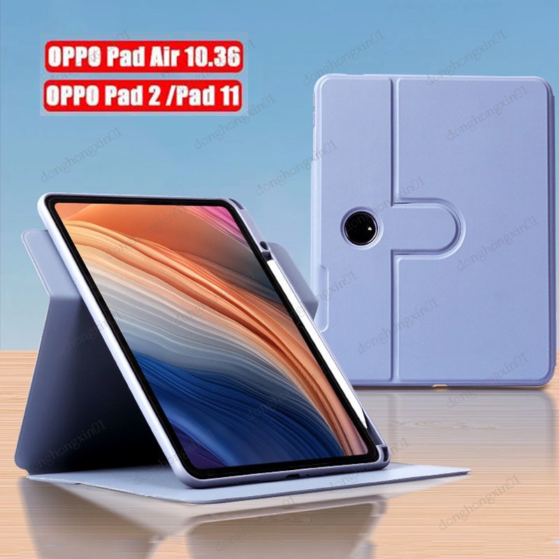 Ốp Máy Tính Bảng Da Có Đế Xoay 360 Độ Kèm Ngăn Đựng Bút Cho OPPO Pad 2 2023 11.61 inch OPPO Pad 11 Air 10.36 OnePlus Pad 11.61 inch