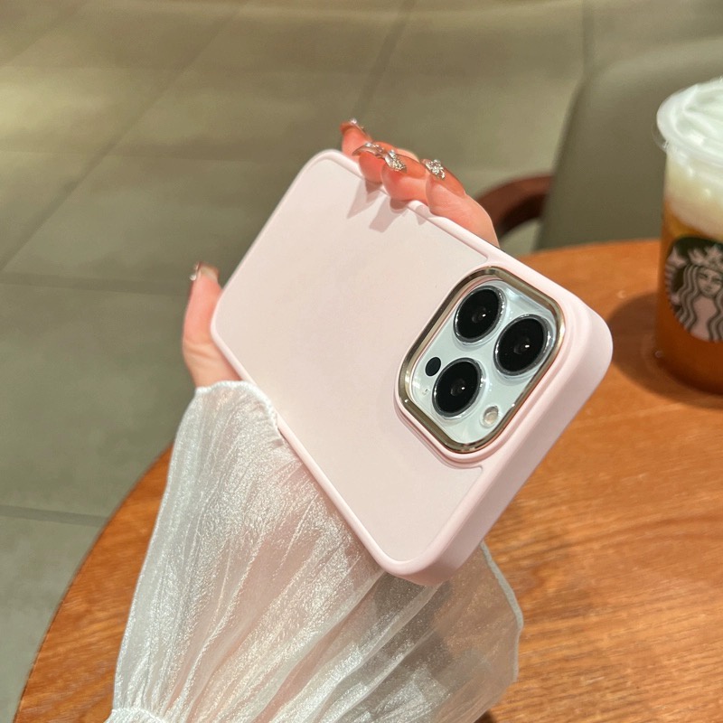 Ốp Điện Thoại Silicon Mềm Đen Nút Kim Loại Chống Sốc Cho IPhone 14 Pro Max 13 Pro Max 12 11 Pro Max XS X XR 8 + 7 Plus
