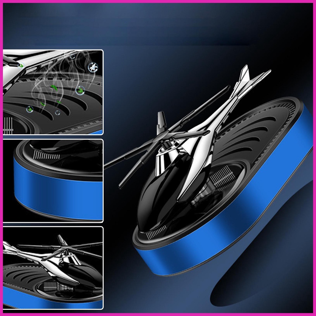 Máy Khuếch Tán Tinh Dầu Hình Trực Thăng Xoay Năng Lượng Mặt Trời Trang Trí Xe Hơi