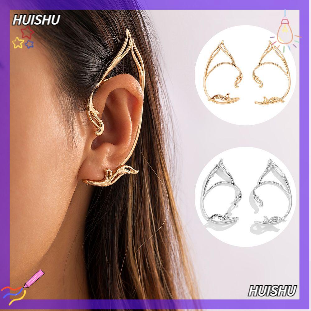 ✣Hs✣ Party Ear Cuff Earring Earcuff No Piercing Punk Fairy Women|Color  Jewelry Cat Helix Earring Halloween Goth Elf Ear Clip/Multicolor | Shopee  Việt Nam