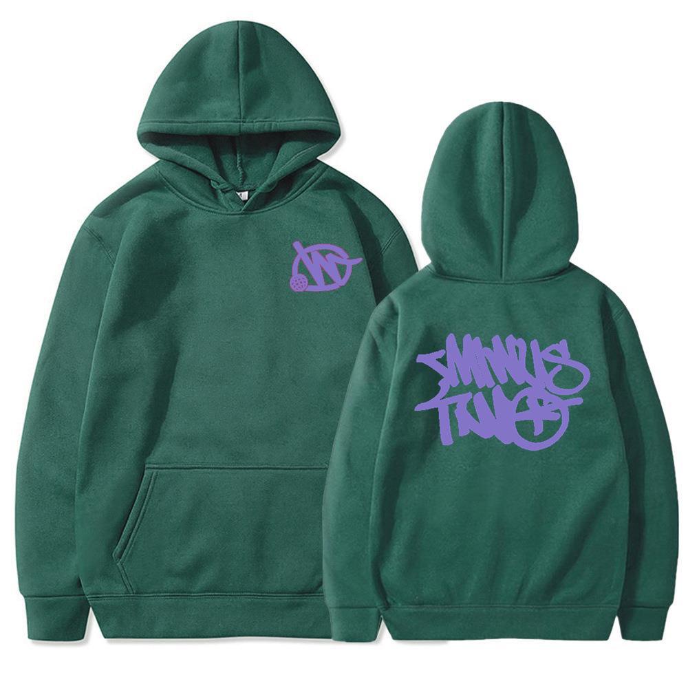 Áo hoodie Màu Trơn In Họa Tiết Bạc Hà Harajuku Thời Trang 2023 Y2K