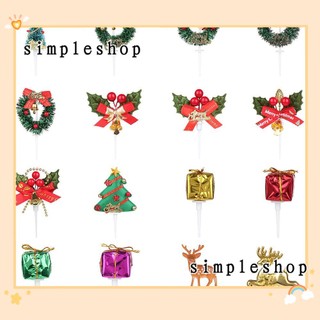 1 phụ kiện trang trí bánh kem hình ông già Noel/người tuyết/tuần lộc/ông già noel/tuần lộc Giáng Sinh DIY

