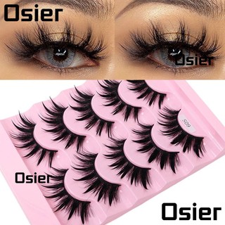 OSIER1 False Eyelashes Reusable Thick Long Soft Band Handmade Craft Thai Wet Eyelashes
