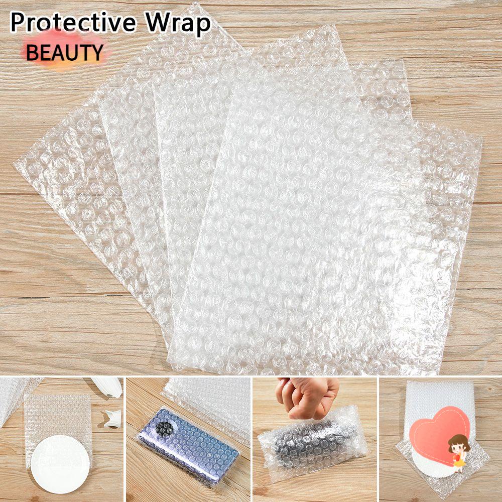 Bộ 50 túi màng bong bóng xốp PE trong suốt trắng đóng gói bảo vệ đồ dùng chống sốc có 6 kích cỡ