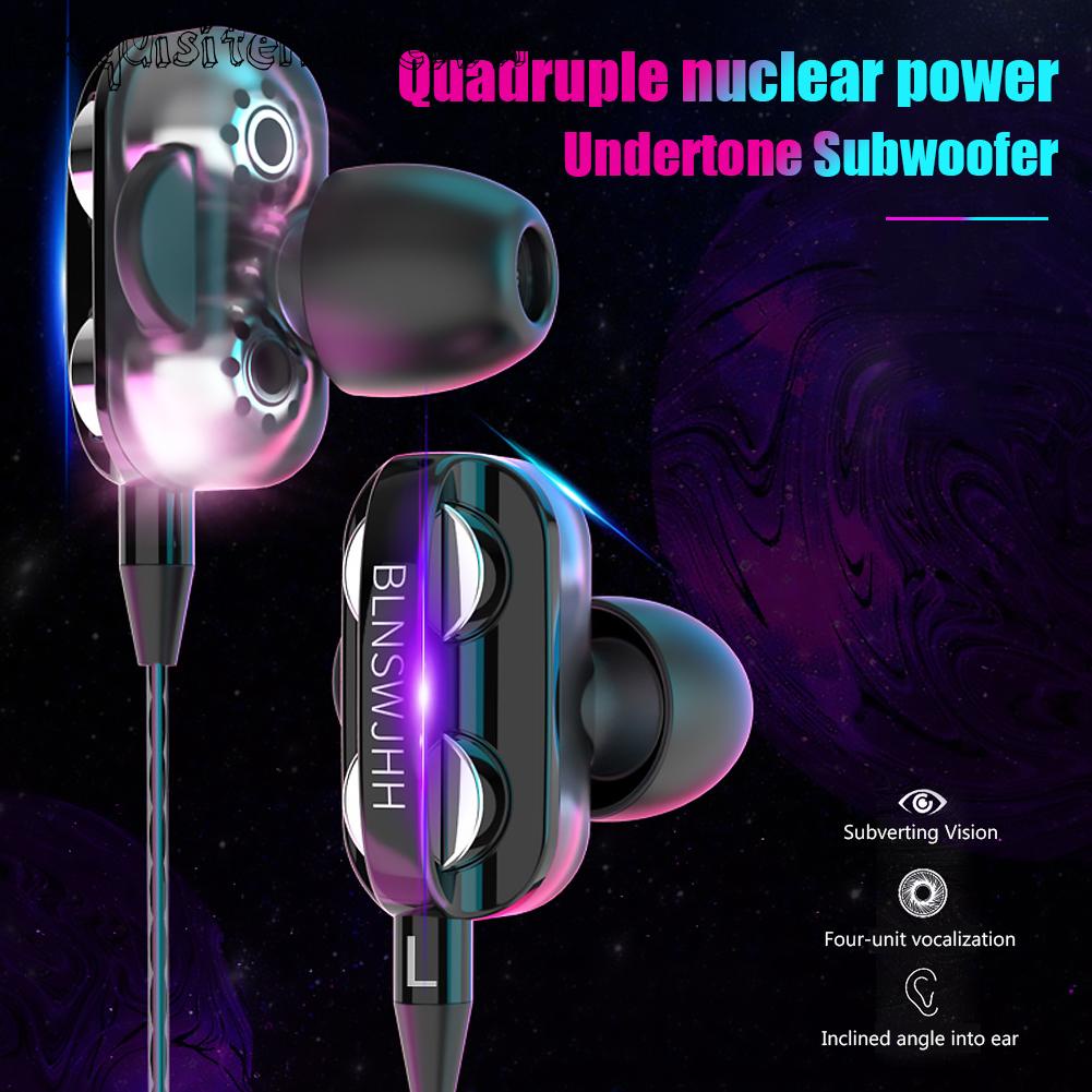 Tai Nghe Nhét Tai Có Dây A4 3.5mm Điều Chỉnh Âm Lượng Kèm Mic