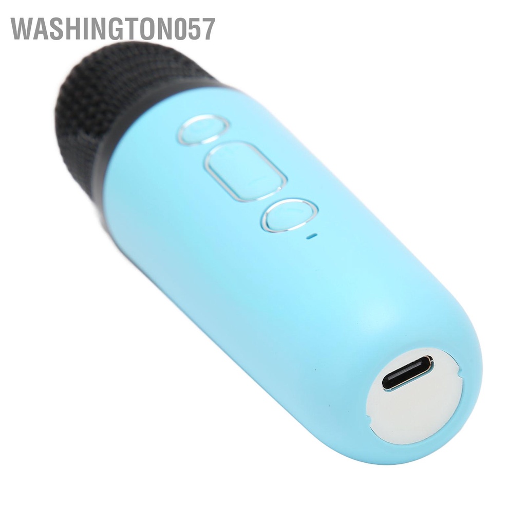 Washington057 Bộ Máy Karaoke Mini Hỗ Trợ Bluetooth AUX Thẻ Nhớ USB Loa Di Động Kèm Micro Không Dây