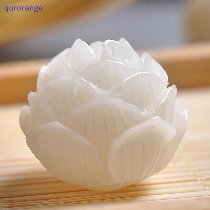 1 Hạt Charm Hình Hoa Sen Chạm Khắc Thủ Công DIY