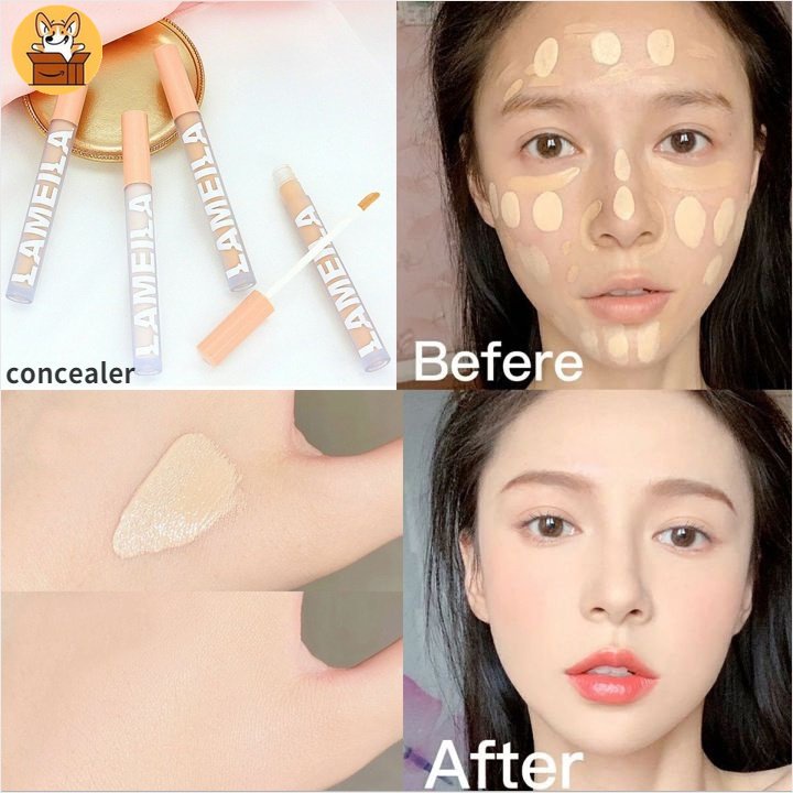 Thanh che khuyết điểm Chống Thấm Nước Lâu Trôi Che Phủ Toàn Diện Trang Điểm Mịn Màng Dưỡng Ẩm