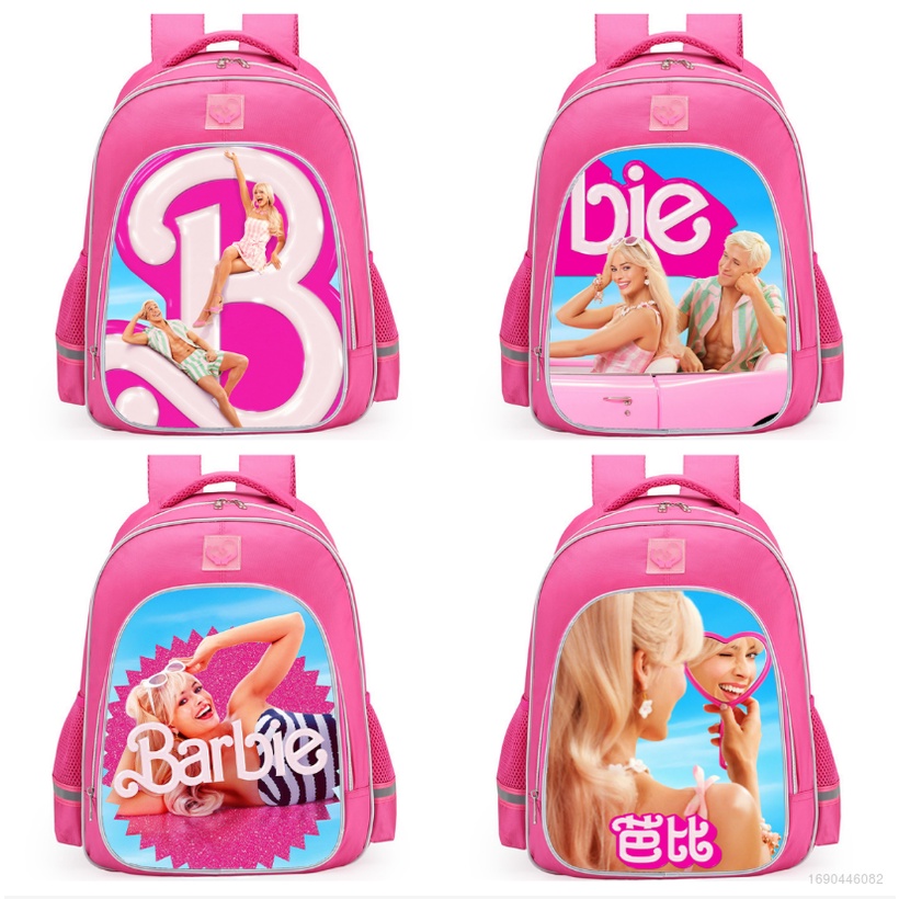 Ba Lô Đi Học Cỡ Lớn Thoáng Khí Chống Thấm Nước In Hình Phim Barbie Ken 3D Thời Trang 2023 Cho Nam Và Nữ