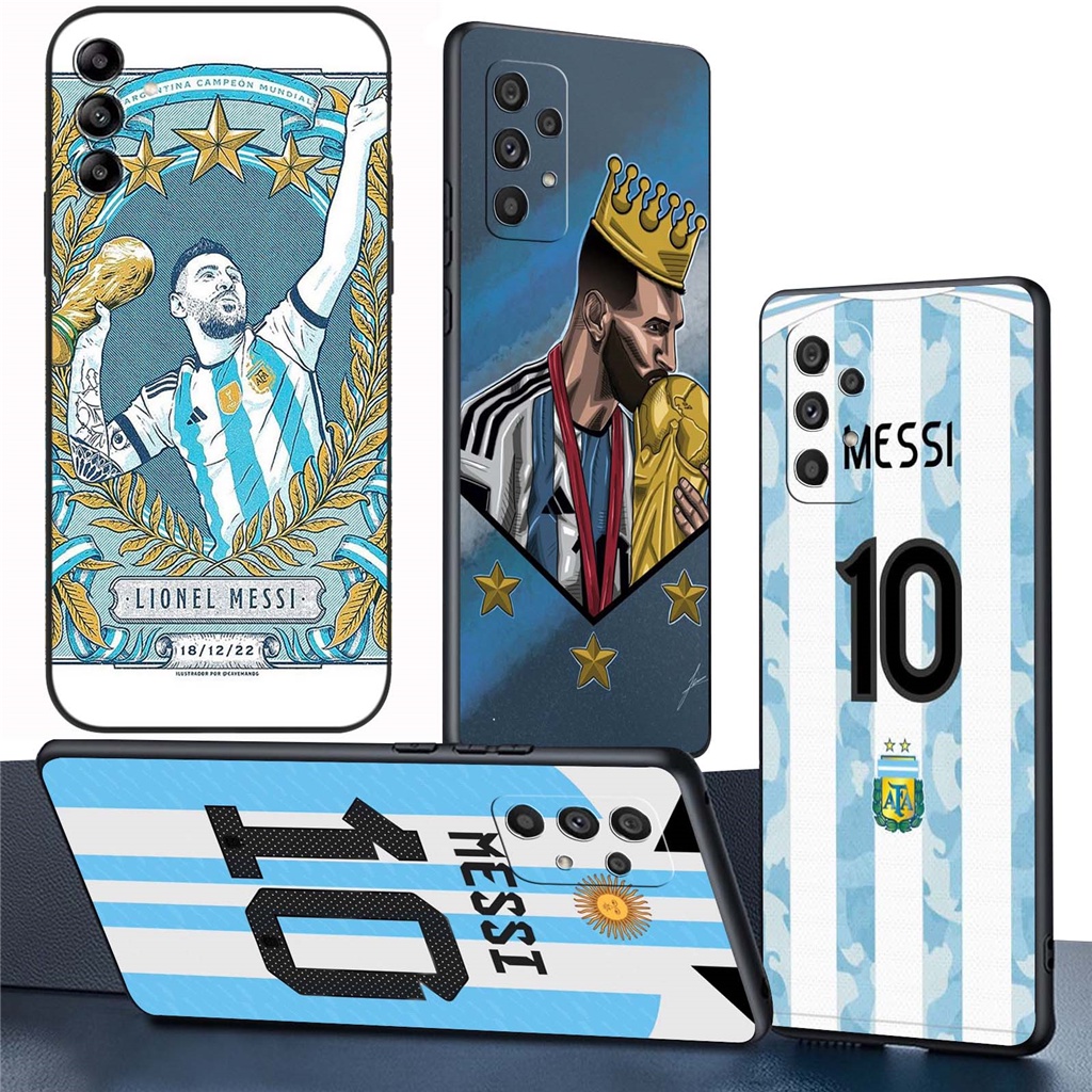 Samsung Ốp Điện Thoại tpu Dẻo Họa Tiết Hoạt Hình the king of ball messi Cho Samsunggalaxy a13 a14 a23 a54 a34 a24 a32 a22 4g 5g sv49