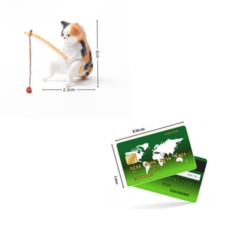 1 Chú Mèo Trang Trí Bể Cá
