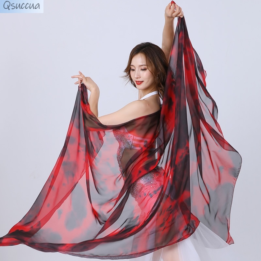 Vải Gạc Nhuộm Màu Gradient Dùng Tập Múa Bụng Cho Nữ
