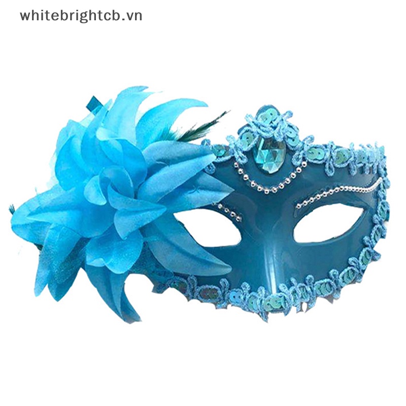 Halloween Decoration# Vừa Mặt Nạ Venetian Đính Kim Cương Giả Màu Tím Lông Vũ Hóa Trang Tiệc Cưới / Dạ Hội Sex Lady