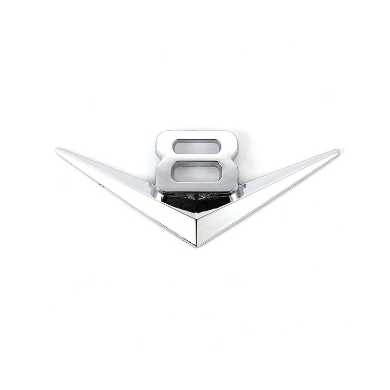 Miếng Dán Logo V8 Trang Trí Xe Hơi Mercedes Benz Mazda 3bl Bmw F30 Changan V7 Alsvin