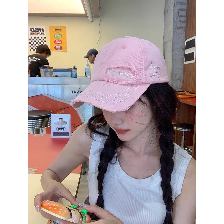Mũ Lưỡi Trai Thêu Chữ Phong Cách Hàn Quốc Thời Trang