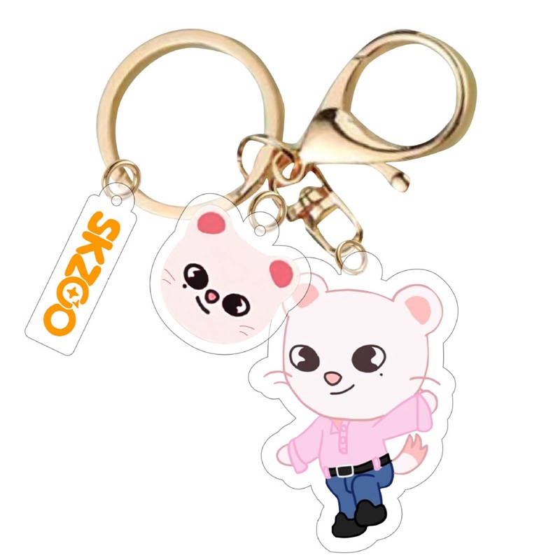 Móc Khóa Nhựa Acrylic In Hình Nhóm Nhạc Kpop Stray Kids Skzoo