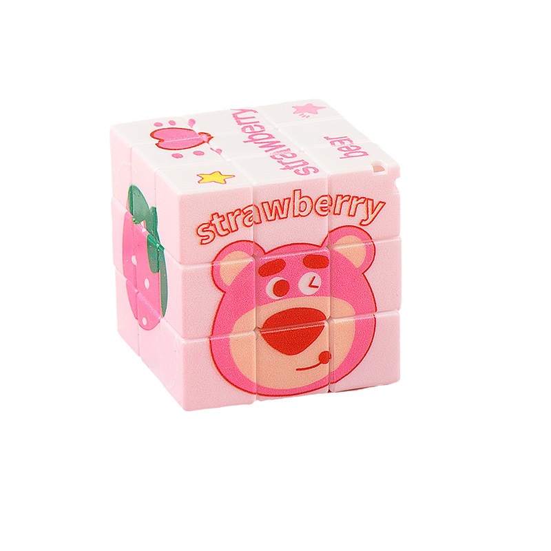 Móc Khóa Hình Khối Rubik Mini Hoạt Hình Dễ Thương