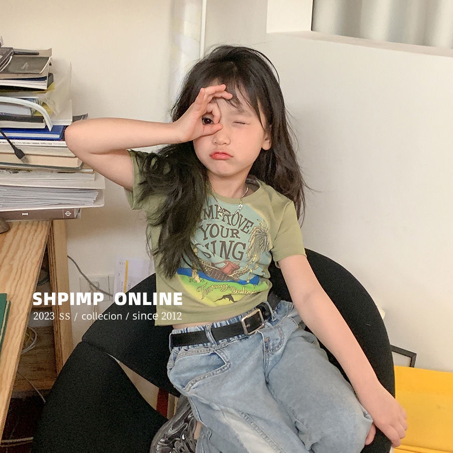 Áo phông cô gái  áo thun cotton cắt ngắn phong cách hàn quốc thời trang tay ngắn ôm vừa vặn hàng đầu budak perempuan baju