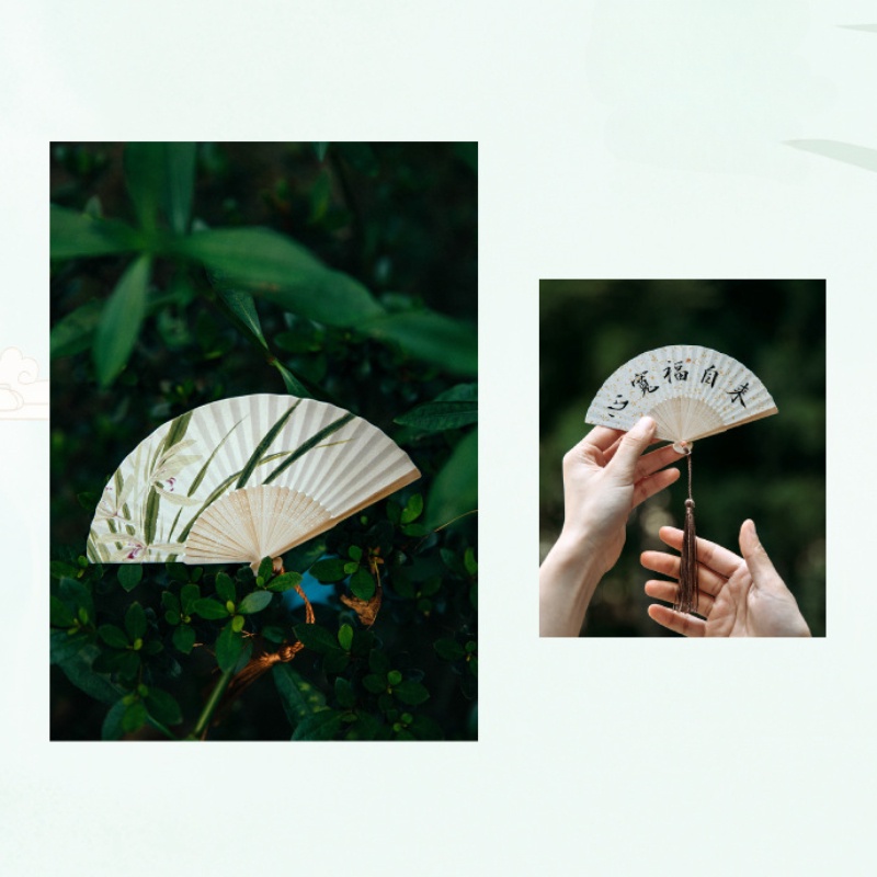 10 cái / gói sổ lưu niệm cổ điển chất liệu trang trí giấy cắt dán văn phòng phẩm fan-hình chữ trung quốc thư pháp văn bản nhật ký giấy decaration