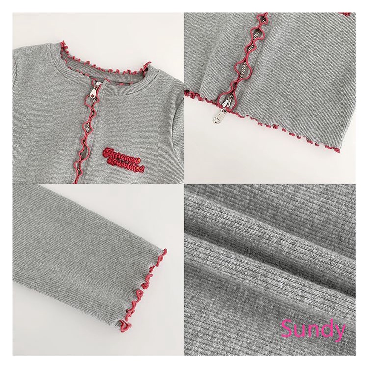 Áo Khoác Cardigan Dệt Kim Tay Dài Phong Cách Hàn Quốc Cho Nữ