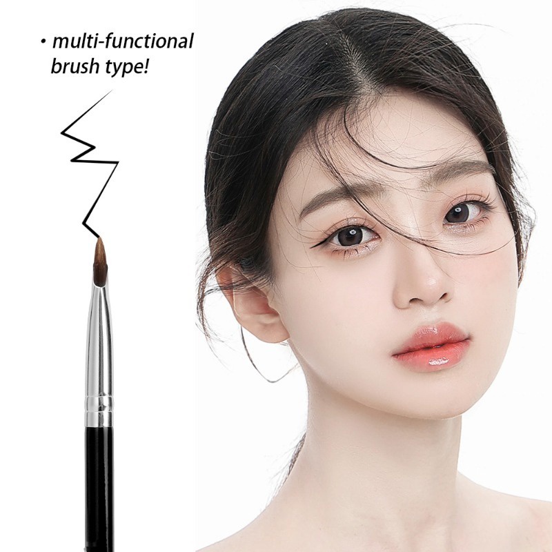 Cọ kẻ mắt góc siêu mỏng / double head sickle eye details smudge brush / lower eyelid eyeshadow chi tiết đồ trang điểm