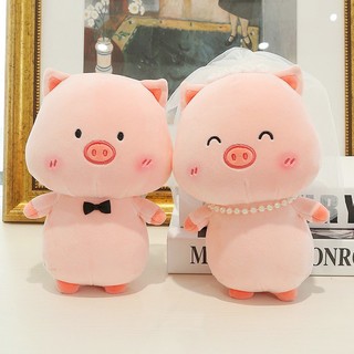 Gấu bông cặp đôi heo hồng cao cấp/ thú nhồi bông heo hồng Wedding Pig siêu dễ thương MEEKO